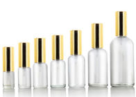 5 ml - 100 ml Szklane butelki kosmetyczne ze złotą zakrętką z kroplomierzem